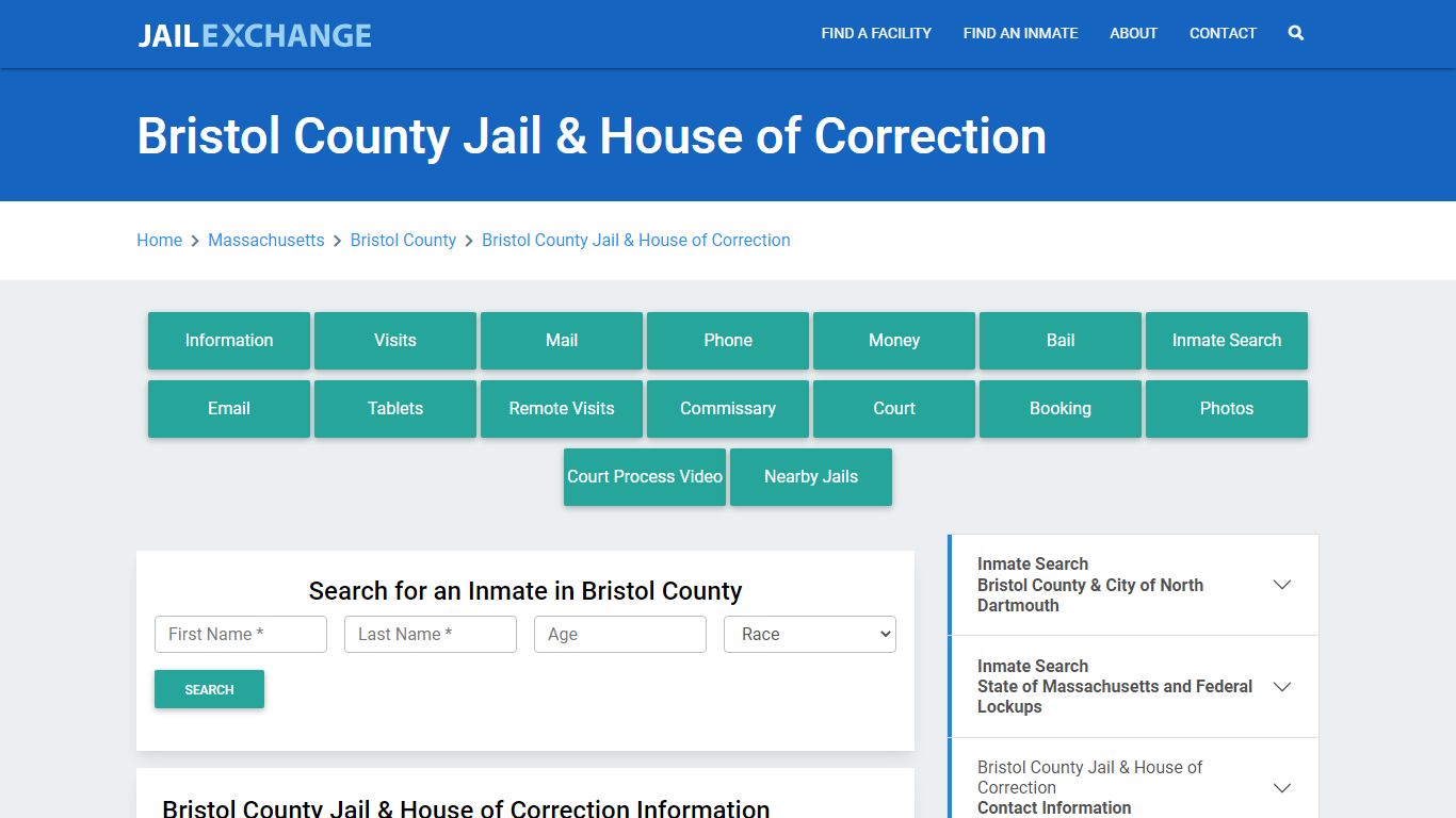 Bristol County Jail & House of Correction - Jail Exchange